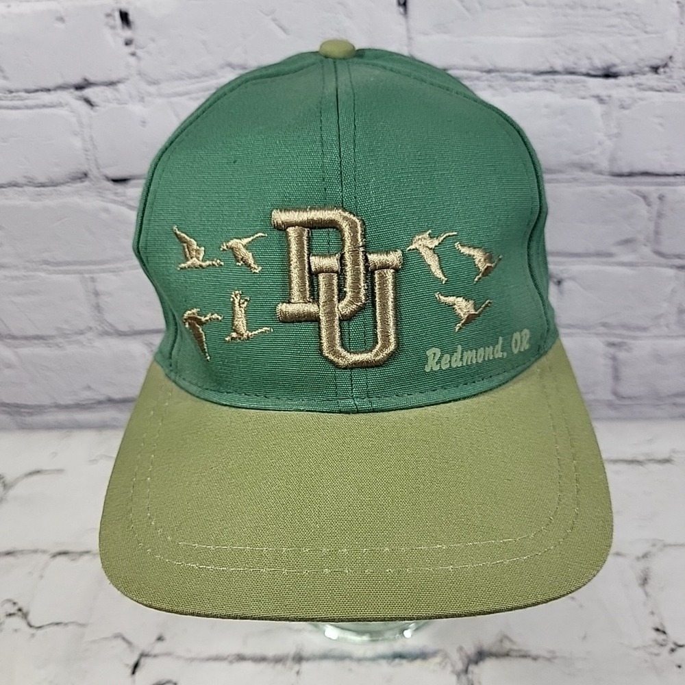 Ducks‎ Unlimited Hat Mens Embroidered Canvas Strapback Ball Cap Redmond Oregon